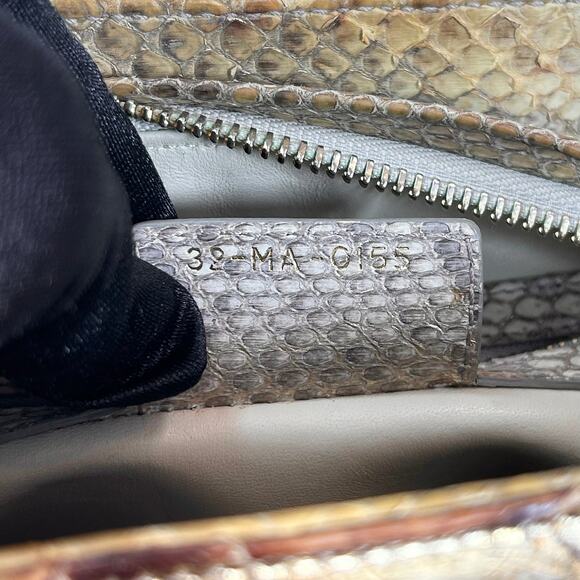 Christian Dior Metallic Snakeskin Medium Lady Dior Bag - Picture 14 of 15